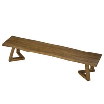 우드슬랩 의자 긴의자 원목 통나무 벤치 식당 대기실, C 섹션 쇼트 80×30×45 판두께 5 cm