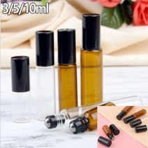 롤러볼 향수공병 갈색 - 10ML 샘플용기 향수소분병, 투명 - 5ml