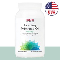 GNC 달맞이꽃종자유 감마리놀렌산 오메가6 여성용 1300mg 90캡슐 12주분 1개