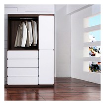 아르스노바 시스템 드레스룸(1단행거+4단서랍+틈새수납장), 1단행거+4단서랍+틈새수납장