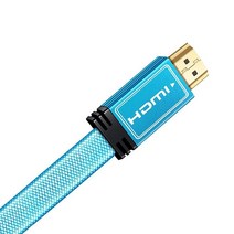 Buyer's Point 4K HDM 케이블 고속 24Gbps 플랫 20 24AWG 나일론 브레이드 코드 HDCP 224K HDR 3D 2160P 1080P TV 블루레이 PS43, 1 Pack_3.0M