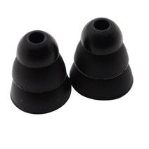 헤드셋이어패드 Poyatu-L/S 사이즈 트리플 플랜지 이어팁 Shure Se215 SE535 SE315 420 425 530 Westone 인이어 헤드폰 용 교체 이어 버드, [01] S, [02] Black, 02 Black_01 S