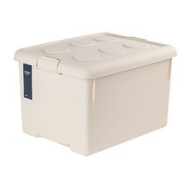프랑코 리빙박스 62L 대형리빙박스, 베이지, 1개