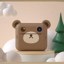 즉석카메라 즉석사진기 플로라이드 즉석 카메라 비디오 사진 감열지 인쇄 디지털 카메라, 작은 곰, 협력사, 32g tf 카드로