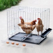 SR 튼튼한 중형 대형 닭장 철장 철망 만들기 물통 모이통 사료통, 실버(중형)