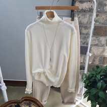 상상그이상 여성용 국내제작 촉감왕 캐시폴라 니트 아우터안에 따갑지않은 기본템