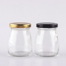 48파이 미니원형100 1개 잼병 유리병 (약 지름5.6cm 높이7.2cm 마개4.8cm 용량100ml), 금색러그캡