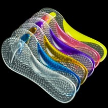 여성하이힐 구두깔창 밑창 실리콘 젤리 인솔 쿠션 발바닥 3D 입체 논슬립 패드, 핑크