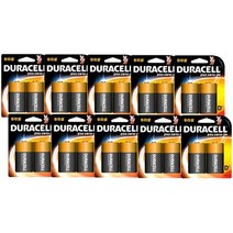 듀라셀 알카라인 건전지 D형 1box(2입x10개=총20알), 10개