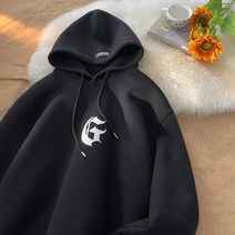 미국 후드티 오버핏 대학생 남자 프린팅 후드티셔츠 H8
