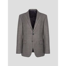 로가디스 로가디스 브라운 울 체크 수트 재킷 (RX2801P04D)