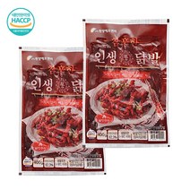 2팩 원앙닭발 무뼈 S라인 송이불닭 오돌뼈 국물닭발 편육 통닭발 닭근위볶음 닭날개, 통닭발 400gX2팩, 2개, 400g