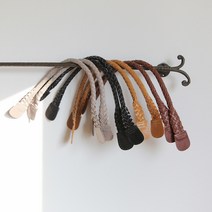 피앤큐핸들 트위스트핸들 천연가죽가방손잡이 퀼트가방 뜨개가방 꼬임핸들, 카멜