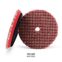 브레이크 패드 SPTA-DaRo Ga 자동차 폴리셔 양모 및 극세사 절단 마감 한 단계로 폴리셔 대량 판매, 02 6Inch, 06 4Pcs Mix Orange