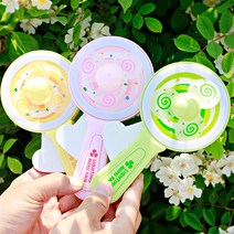 스위트데이 라이트 휴대용선풍기 자가발전식, 옐로우
