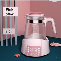 온도 조절 우유 조절기 지능형 아기 양조 우유 분말 우유 워머 뜨거운 물병 유리 45 55 70 100 도, 06 pink_02 EU