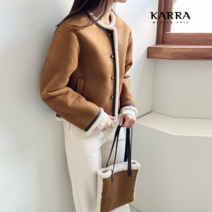 카라 KARRA 골든볼에코무스탕자켓+가방SET_KB2WJK040A