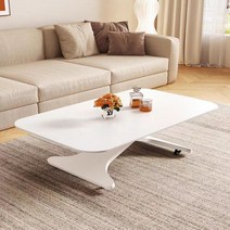 리프트 테이블 리프트업테이블 높이조절 거실리프트테이블 좌식테이블 리프팅, 120 x 70 화이트
