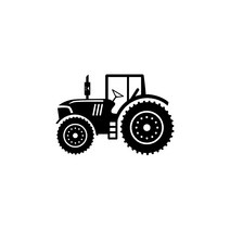 자동차포인트 0125 트랙터 튜닝스티커(S), 화이트