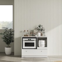 한샘 모디 주방수납 하부장 100cm_가전형 2종 택1, 화이트(A)