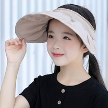 여름페도라햇 선캡 남성 여성 레쉬가드 벙거지 썬캡 자외선차단 빅 모자 챙 있음 선풍기 4998360228, 카키 -솔리드 무지 조개 큰챙 썬캡