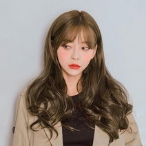 가발매니아 리치펌 글램루즈 5헤어피스 49cm 똑딱이 붙임머리 (제디원사), 모카브라운, 1개