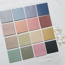 크래프트 메모지 메모페이퍼 종이메모지 메모지 필기메모 종이메, 색상:그린