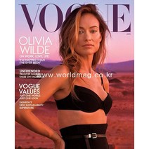 당일발송 Vogue Usa 2022년1월호 미국 보그 여성 패션 잡지 Olivia Wilde 올리비아 와일드 커버 Usa2022년1월호