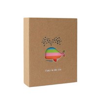 포토앨범 4x6인치 포켓 사진북 대용량 성장 초음파 앨범, R고래