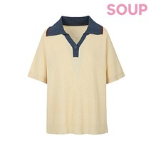 [숲] 칼라넥 배색포인트 티셔츠(SX5SKT2)