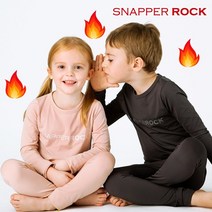 (국내생산) 스내퍼락 KC인증 유아동 어린이 내복 내의 상하의 세트 히트텍 기모 아기 주니어 실내복 효성 에어로웜 원단