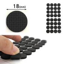 32매입 EVA 고무소재 접착식 원형 소음방지패드 의자다리패드 18mm 바닥긁힘방지 층간소음 미끄럼방지