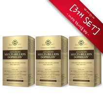 [사은품선택-3개 SET] 솔가 어드밴스 멀티 빌리언 도필러스 60정 (베지캡슐) Solgar Advanced Multi Billion Dophilus 60Vcaps, 챱스틱(민트), 3개