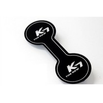 실크인쇄 블랙아크릴 더뉴K7 컵홀더 플레이트, 레드