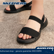 [상위]스케쳐스 Skechers 여성용 샌들여름 플랫 심플한 일자 스트랩 비치 샌들(사은품증정)