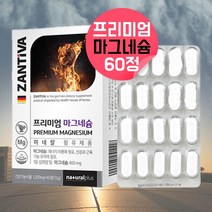 잔티바 마그네슘 산화마그네슘 신경영양제 임신초기마그네슘 임신준비 눈꺼풀떨림 눈떨림마그네슘 약국마그네슘 스테아르산마그네슘 직장인영양제 에너지영양제 미네랄 마그네슘 약 2개월분, 60캡슐, 1, 60캡슐