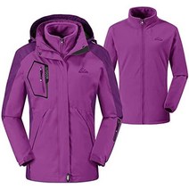 gopune 여성 아웃도어 재킷 뒤 플리스 마운틴 파커 윈드 브레이커 아우터웨어 3in1 코트 등산복 산걸