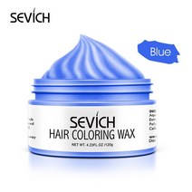 헤어초크 새치커버 임시 헤어 컬러 왁스 남자 diy 진흙 일회용 성형 붙여 넣기 염색 크림 젤 컬러링 스타일링 실버 그레이, [06] Blue, 1개