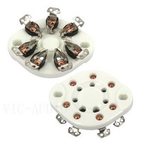 진공관 앰프 Diy 오디오 2pcs 7pins 소켓 fu25 1625 6a6 88, 은