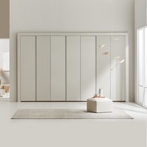 한샘 아트월 붙박이장 대칭형 3600~3700_고급형, A형 : 소프트화이트(A)