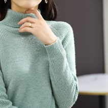 스웨터니트이너셔츠 겨울 가을 목폴라 여성 긴팔 스키니핏 숏 풀오버 후드 순 양털 울셔츠 이너티셔츠 3885471639