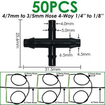 kesla 25pcs 벤드 화살표 드립퍼 마이크로 드립 관개 키트 이미 터 35mm 호스 정원 급수 절약 마이크로 드립퍼 온실, ksl01-308-50pcs