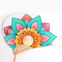 민화샵 민화 조개 부채 만들기1053737, 무지