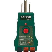 Extech ET10 GFCI 리셉터클 테스터 녹색, GFCI Receptacle Tester, Tester