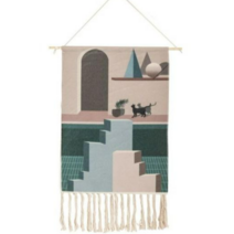 패브릭 태슬 벽장식 23종 태피스트리 위빙 월행잉 감성 인테리어 소품, A004