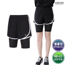 텐제로 입문자 테니스복 스위트 5부 반바지레깅스 5부 SSU2156WT