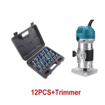 목공용 집진기 소형 이동 집진기 흡진기800w 전기 트리머 목공 전기 트리머 손 358, 12개 및 트리머, 220v