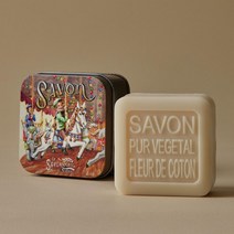 라사본느리드니옹 천연 프랑스 올리브 클렌징 세안 향수 비누 코튼플라워, 05.바구니속 고양이(30566)