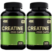 옵티멈누트리션 Optimum Nutrition Micronized Creatine 미분화된 2500mg, 300정, 2개