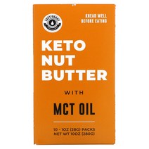Left Coast Performance 케토 견과류 버터 MCT 오일 함유 10팩 각 28g(10oz) 1팩